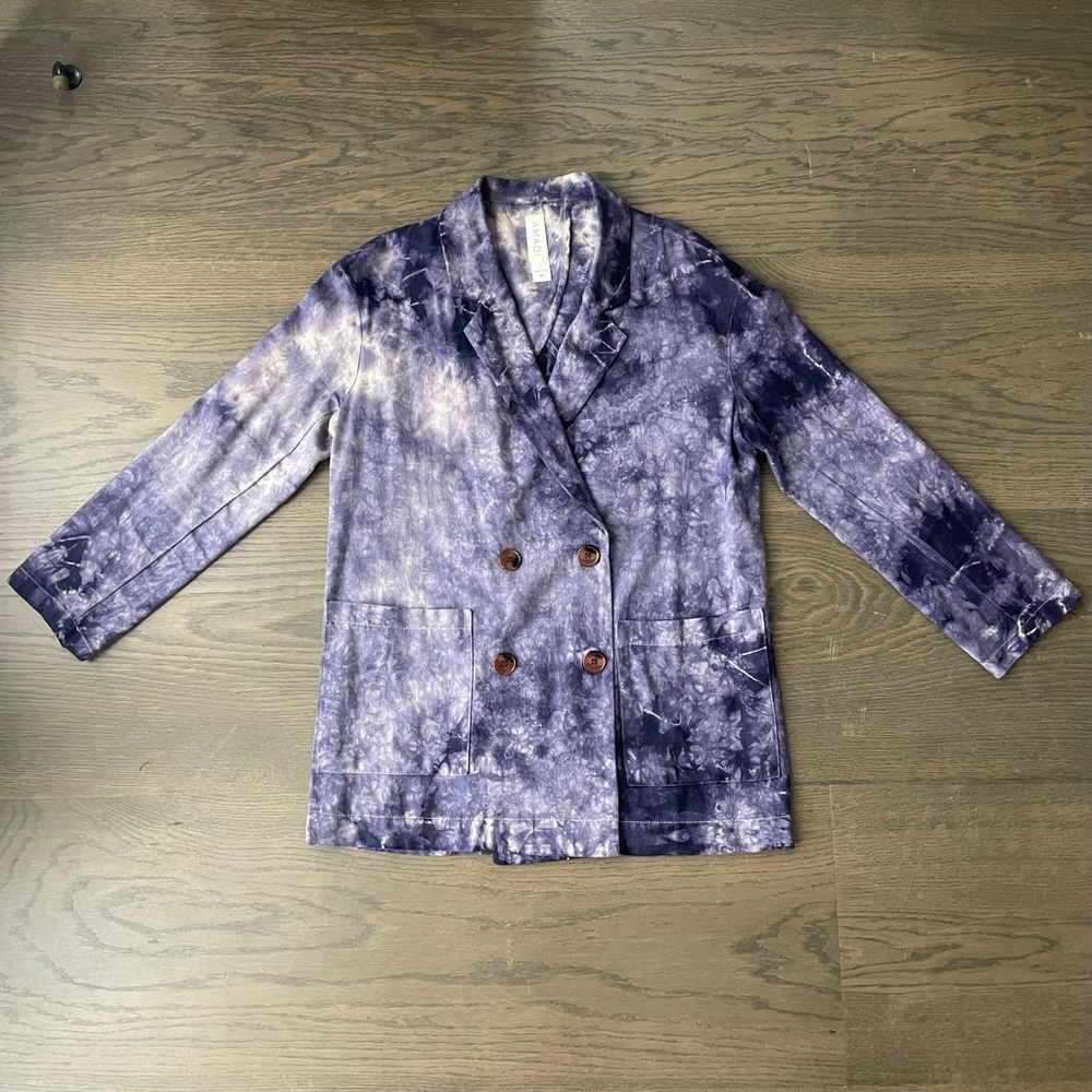 Tie Dye Linen Blazer